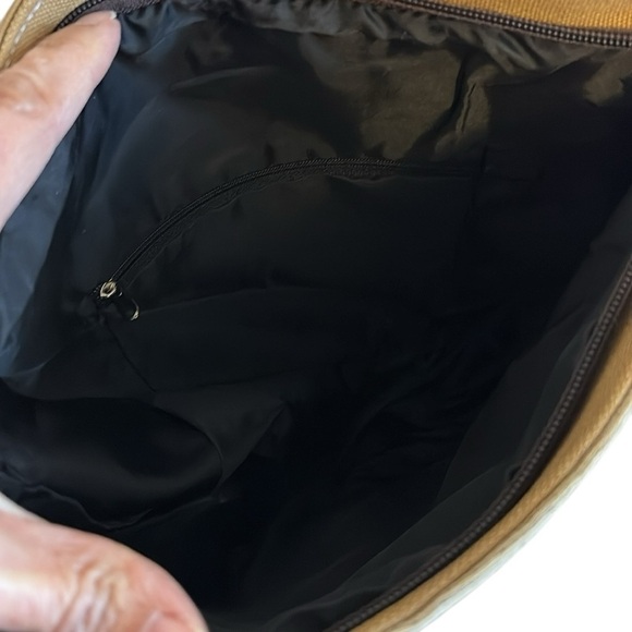 Owl and Elephant Tapestry Crossbody Cream and Blue - Picture 5 of 6